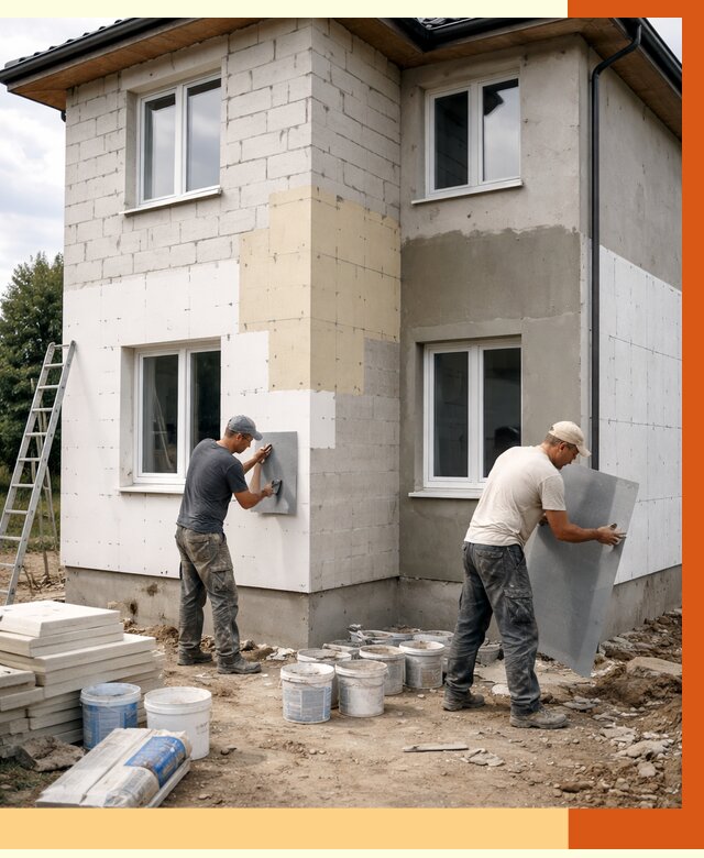 Утепление дома из газобетона в Сочи от 4341 руб./м² — заказать у ТепломастерСчи