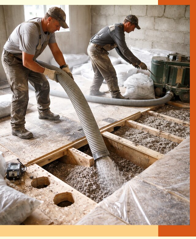 Заполнение пустот перекрытий в Сочи от 4651 руб. под ключ | ТепломастерСчи